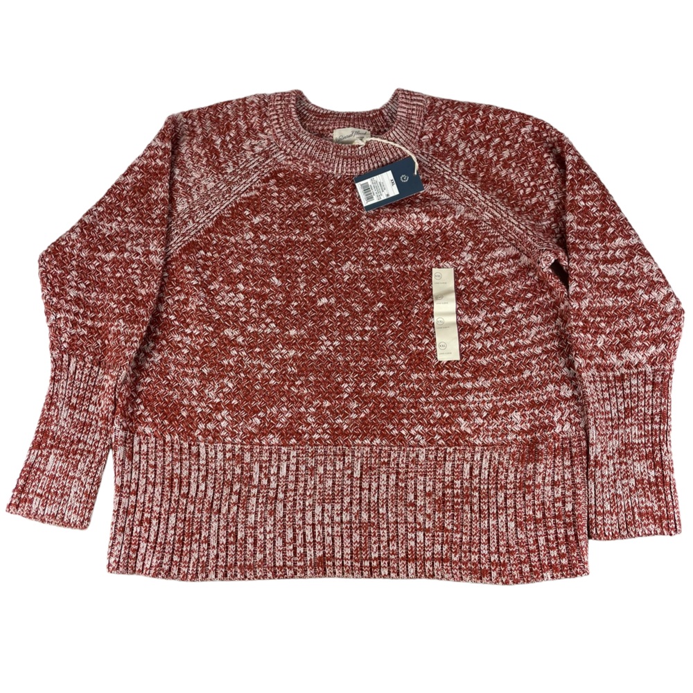 NWT Universal Thread Goods XXL Woman’s Knit Sweater Burnt Orange White Target
